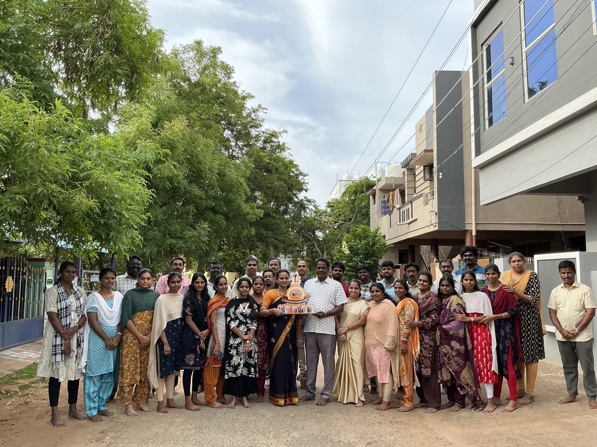 The Medlar Publishing team in Thanjavur celebrating 15 years