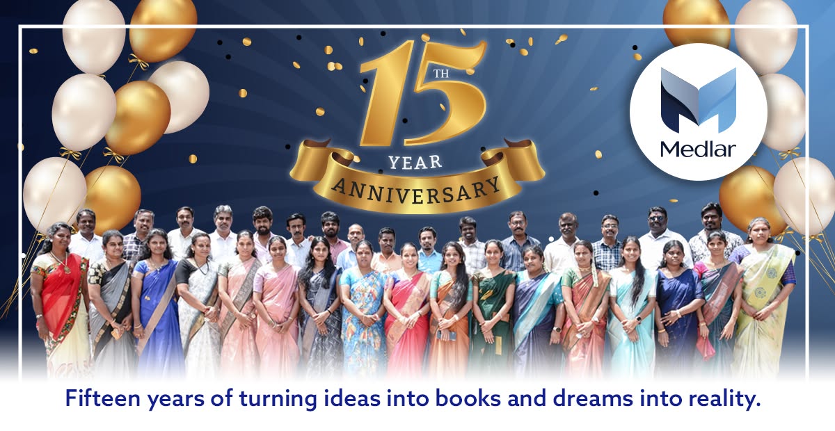 Celebrating 15 Years of Medlar Publishing — anniversary announcement
